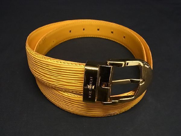 LOUIS VUITTONエピベルト黄色 ベルト ファッション小物 レディース