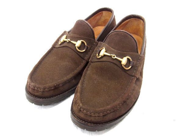【値下げ】GUCCI ビットローファー 茶スエード 高評価なギフト 【値下げ】GUCCI ビットローファー 茶スエード ドレス/ビジネス