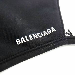 ■新品■未使用■ BALENCIAGA バレンシアガ ナイロン×ポリウレタン 表記サイズ 15×22cm フェイス マスク ブラック系 BB6836アZの画像5