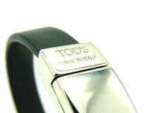 ■現行■新品■未使用■ TOD’S トッズ タイムレス レザー ブレスレット 腕輪 アクセサリー メンズ レディース ブラック系 AE6662アZ_画像3