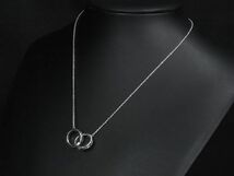 ■新品■未使用■ TIFFANY&Co. ティファニー 1837 インターロッキングサークル SV925 ネックレス アクセサリー シルバー系 AH2424アZ_画像4