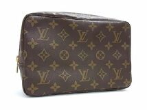 ■新品同様■ LOUIS VUITTON ルイヴィトン M47524 モノグラム トゥルース トワレット23 セカンドバッグ ポーチ ブラウン系 AH2655UZ_画像1