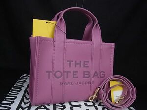 ■新品■未使用■ MARC JACOBS マークジェイコブス THE TOTE BAG 22AW レザー 2WAY ハンドバッグ トート ショルダー ピンク系 AJ0583UZ