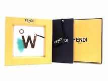 ■新品■未使用■ FENDI フェンディ ABClick イニシャルW ファー バッグチャーム キーホルダー レディース ゴールド系×ブルー系 b2035CO_画像1