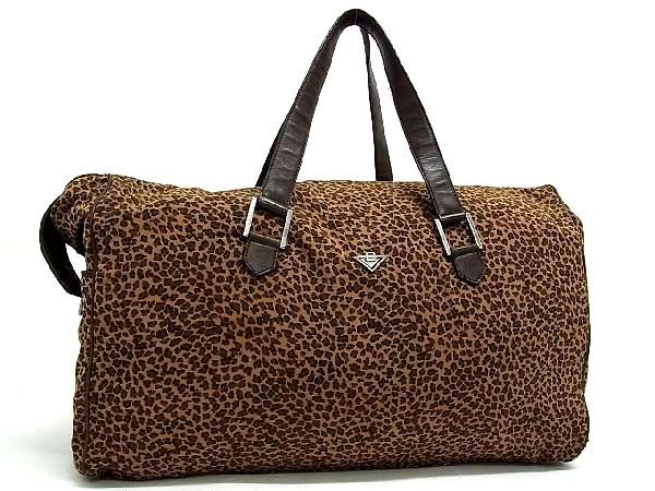 極美品ボッテガ・ヴェネタ ハンドバッグ ボストン型 レザー 濃茶