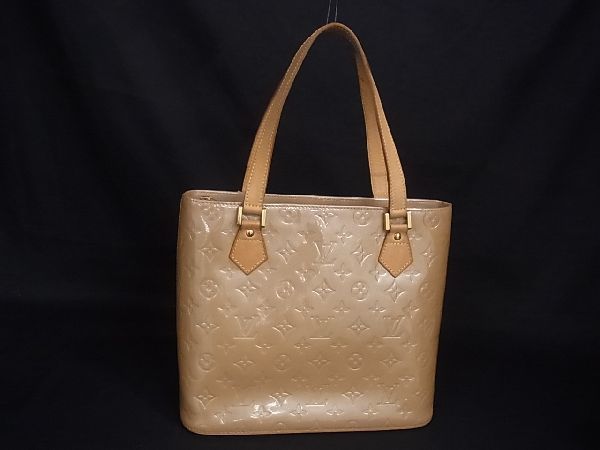cd5. LOUIS VUITTON ヴェルニ ハンドバッグ ゴールド camping.com