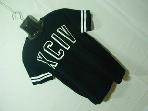 ssy5912 DIVIDED H&M 半袖 Tシャツ ブラック ■ フロントプリント ■ XCIV クルーネック Mサイズ エイチアンドエム