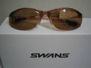 ★SWANS (スワンズ) 偏光サングラス A1-0065 BR /セミハードケース付 ☆未使用品【送料無料】
