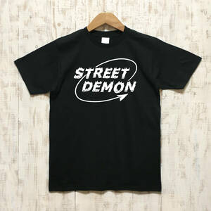 ■ STREET DEMON Tシャツ■Lサイズ（ブラックxホワイト）アメリカ　アメ車　DODGE DEMON MOPAR モパ－　デーモン