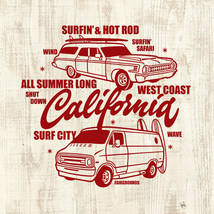 ■SURFIN' & HOT ROD Tシャツ■ XLサイズ（グレーxレッド）アメリカ　アメ車　ダッジバン　フルサイズバン サーフィン　モパ－　MOPAR_画像2