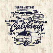 ■ SURFIN' & HOT ROD Tシャツ■XLサイズ（グレーxネイビー）アメリカ　アメ車　ダッジバン　フルサイズバン サーフィン　モパ－　MOPAR_画像2