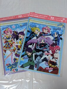 プリパラ【サントリー】オリジナルクリアファイル&プリモプリチケ　2種セット　クリアファイル　プリチケ　チケット　SUNTORY　景品