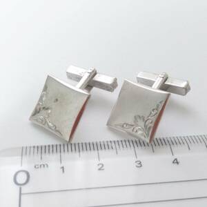 ◆CN32/カフリンクス/カフスボタン/シルバー/レバー式/スウィヴル式 刻印 SUN EAGLE 装飾 アクセサリー ファッション 送料無料