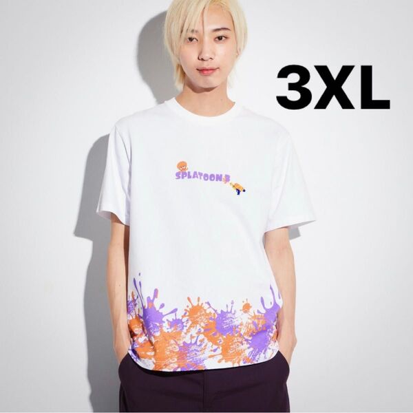 ユニクロ スプラトゥーン3 UT メンズ Tシャツ ホワイト 3XL 新品未使用 タグ付き