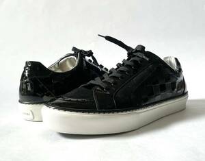 LOUIS VUITTON PARIS Damier Low Black Patent Leather Sneaker ルイヴィトン ダミエ パテント レザー ローカット スニーカー 正規品