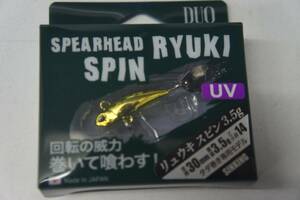 DUO　SPEARHEAD RYUKI SPIN　デュオ　スピアヘッドリュウキスピン　3.5ｇ　カラー：MCC0588 キンピカUV