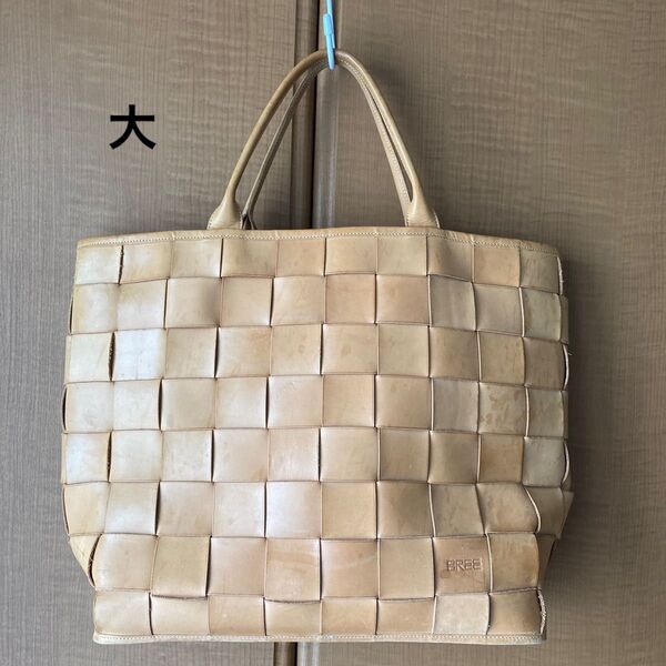 期間限定 BREE ヌメ革バッグ 大