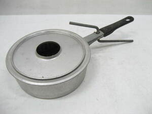 レトロ アルミ製 炭鍋 なべ 古民具 古道具 直径16.5×高さ5cm