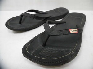 HUNTER Hunter sandals Be sun black black size 6W