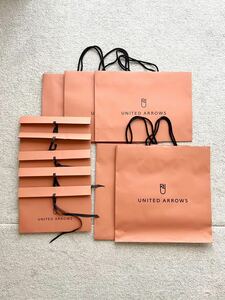 UNITED ARROWS ショップ袋 ショッパー 紙袋2サイズ 5枚　ギフトボックス5個 セット アローズ