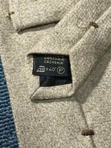 良品 ″Ermenegildo Zegna″ エルメネジルドゼニア ソリッド カシミア100% ブランドネクタイ 303454_画像3