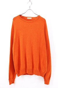 Used 00s JCREW Orange Cashmere Mix Cotton Light Knit Size XL 古着