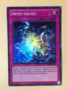 (◆[OCG]遊戯王 英語版 ABYR-EN071 Abyss-squall アビスコール (スーパーレア) Unlimited【即決】