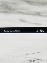 JINS LightWeight -Slim- MRF-18A-036 ジンズ ブラック ウェリントン型 眼鏡 良品_画像3