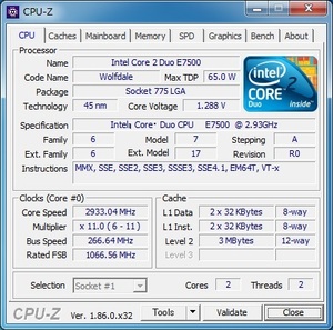 INTEL Core 2 Duo E7500 (2.93 GHz) LGA775 ★中古正常品★ (2)