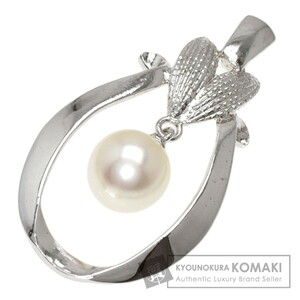 MIKIMOTO Mikimoto pearl pearl pendant top pendant silver lady's used 