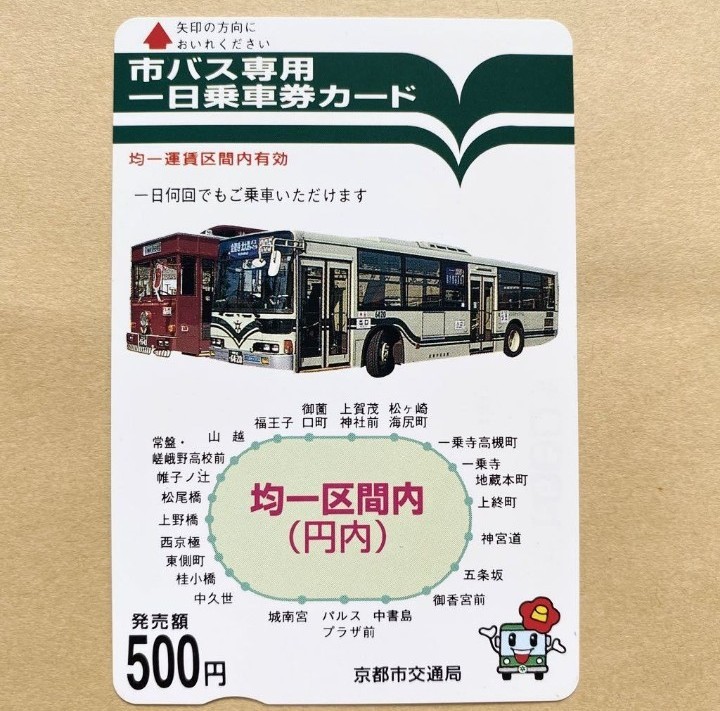 京都バス一日乗車券カードの値段と価格推移は？｜19件の売買情報を集計 ...