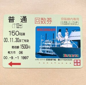 【使用済】 回数券 京阪電鉄 京阪電車 琵琶湖汽船