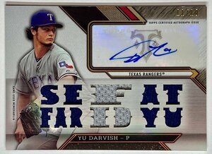 【ジャージーNo. 11/18枚限定】ダルビッシュ有直筆サイン実使用ジャージー 2016 Topps Triple Threads Game-used Jersey Auto