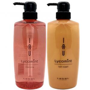 【全国送料無料・新品・未使用】Lebel★ルベル★IAU LYCOMINT★イオ リコミント★クレンジング 600ml + ルートサプリ 600ml