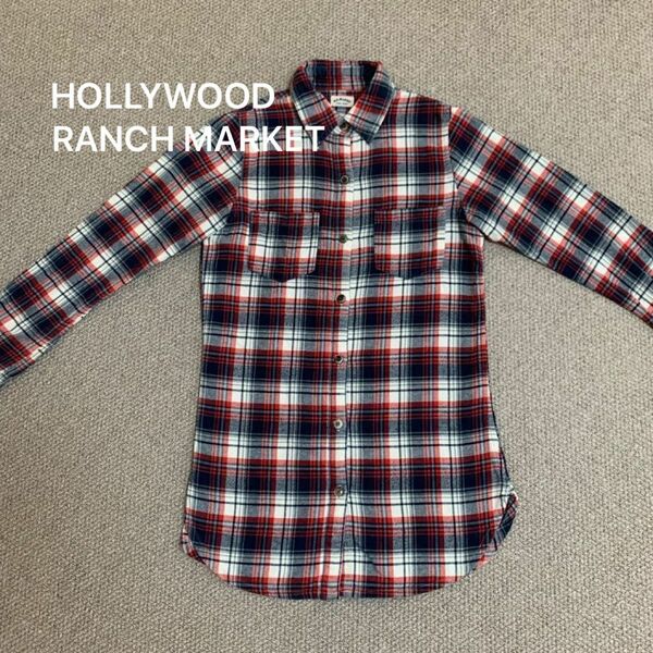 ハリウッドランチマーケット HOLLYWOOD RANCH MARKET 長袖 シャツ フランネルシャツ レディース S