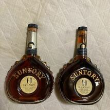 SUNTORY .ＢＲＡＮＤＹ.ＸＯ.古酒OSA KA.TOKYO.横幅.約14.7cm.厚さ.約7.7cm 高さ.約24cm.2本合せ重さ.約2.5kg.未開封です。_画像1