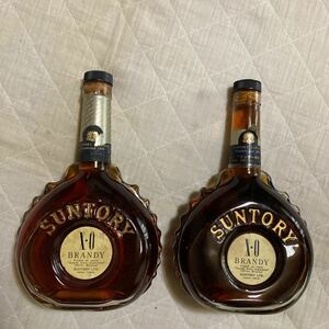 SUNTORY .ＢＲＡＮＤＹ.ＸＯ.古酒OSA KA.TOKYO.横幅.約14.7cm.厚さ.約7.7cm 高さ.約24cm.2本合せ重さ.約2.5kg.未開封です。