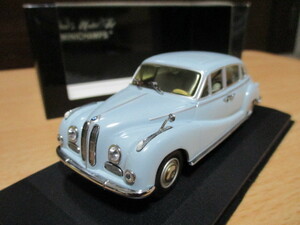 ミニチャンプス 1/43 「 BMW 502 サルーン 」 1963ｙ ライトブルー ・送料 400円（レターパック発送） 