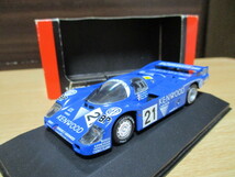 カルツォ 1/43 「 ポルシェ 956 ロングテール 」 #21 KENWOODカラー 1983ｙ ル・マン ・送料 400円 （レターパック発送）_画像1