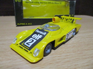 ソリド 1/43 「 アルピーヌ A442 」 イエロー 1978ｙ ル・マン ・送料 400円 （レターパック発送）