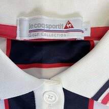 美品 ルコックスポルティフ le coq sportif レディース ゴルフウェア 半袖 ポロシャツ Mサイズ チェック柄 xxx_画像8