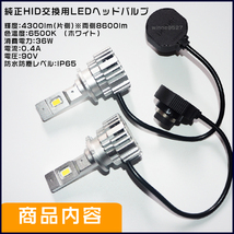 ■HIDを超えるLED ワゴンR スティングレー MH22S MH23S (H19.2～H24.8) D2S 純正HID交換用 36W LEDヘッドライト バルブ■1年保証_画像8