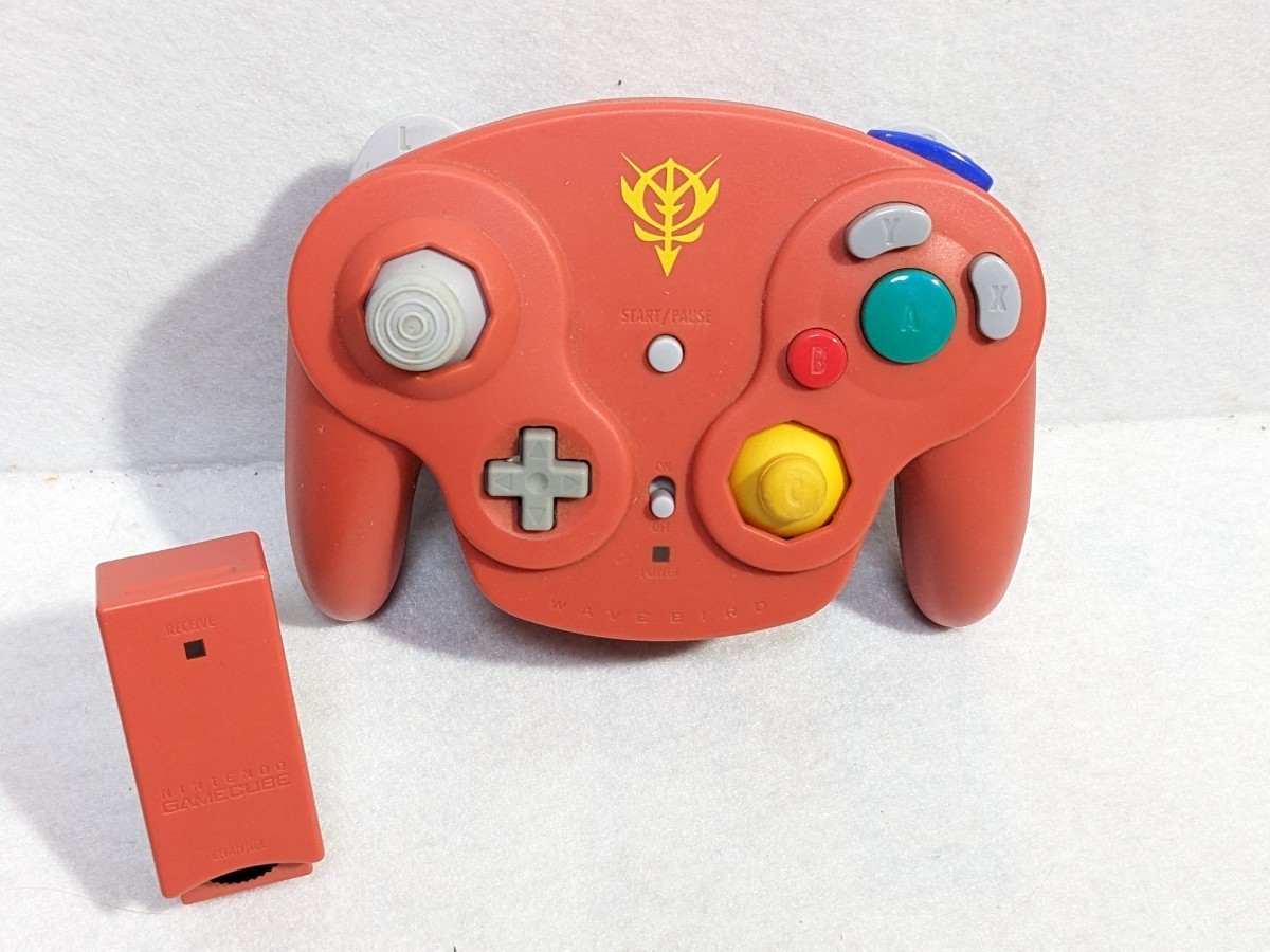 ガンダム シャア専用 ワイヤレス ウェーブバード ゲームキューブ