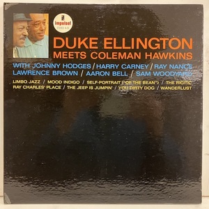 ●即決LP Duke Ellington / meets Coleman Hawkins as26 j36190 米盤、オレンジAbc「LW手書き、 Vangelder Stereo機械」刻印 