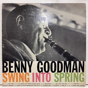 ●即決LP Benny Goodman / Swing Into Spring j36277 米オリジナル、マルーンDg Mono ベニー・グッドマン