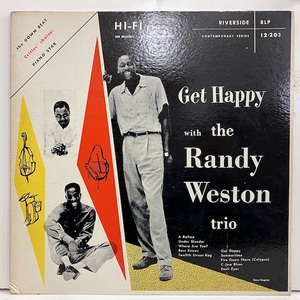 ●即決LP Randy Weston Trio / Get Happy j36356 米盤、Bgp青銀小Dg Mono ランディ・ウェストン