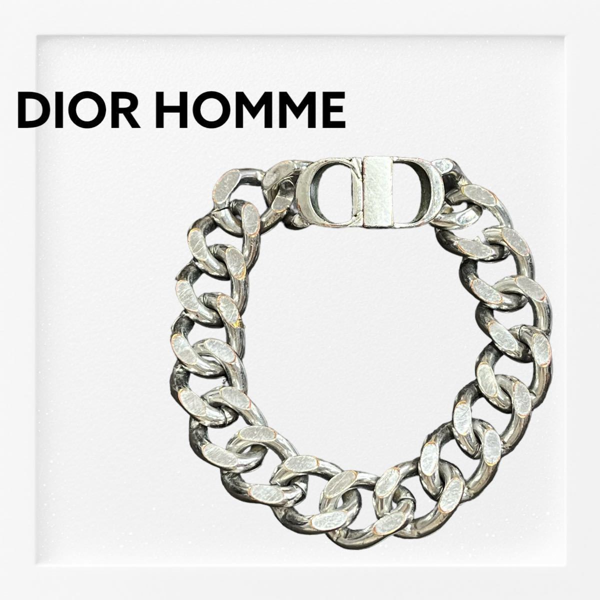 極美品 DIOR ディオール CD ICON GP ロゴシルバーゴールドコンビ