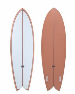 在庫処分スーパーセール！新品！未使用！大特価！2022モデル　ALOHA SURFBOARDS KEEL TWIN PU CORAL 6’0” 37.28L FCS2 