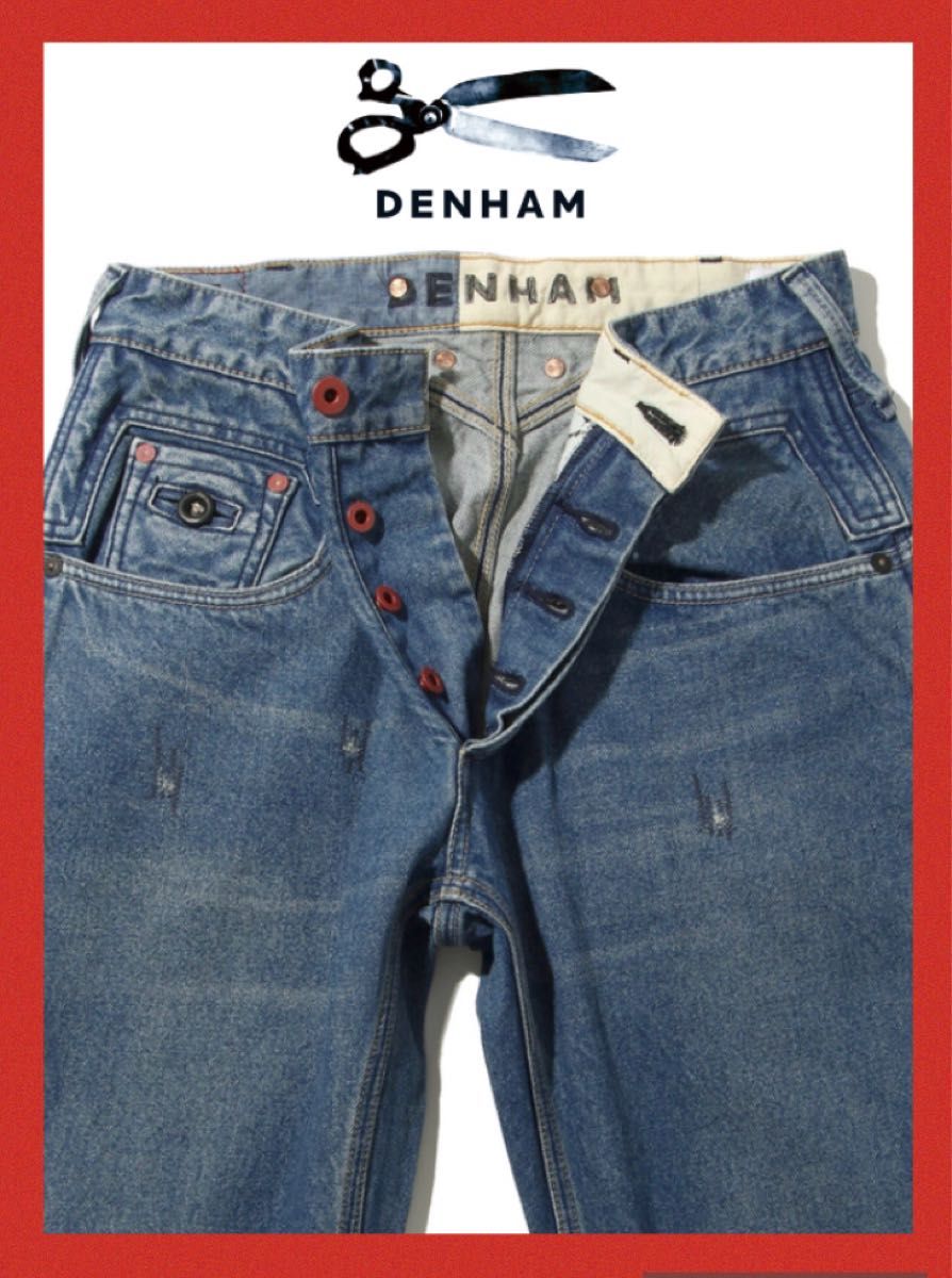 美品 希少 DENHAM GRADER SKINNY W30 デンハム グレーダー スキニー 赤