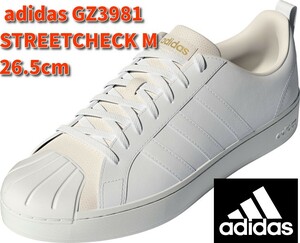 # new goods adidas natural leather 26.5cm STREETCHECK CLOUDFOAM COURT LOW Street check white shoes shoes sneakers basket GZ3981 NIKE